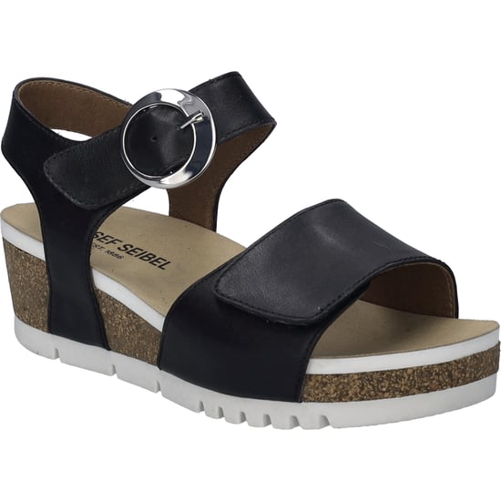 JOSEF SEIBEL Señoras Sandalia Quinn 16 en negro - Image 1