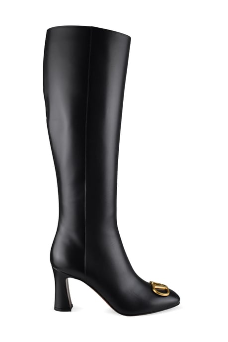 Valentino Garavani Botas Vlogo Negro - Image 1