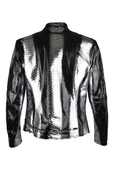 Philipp Plein Chaqueta de cuero Plateado - Image 2