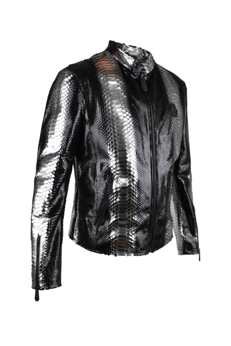 Philipp Plein Chaqueta de cuero Plateado - Image 5