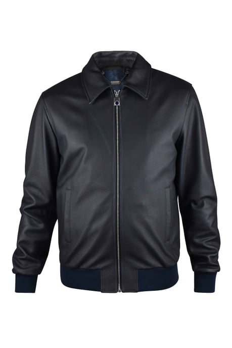 Billionaire Chaqueta de cuero Negro - Image 1
