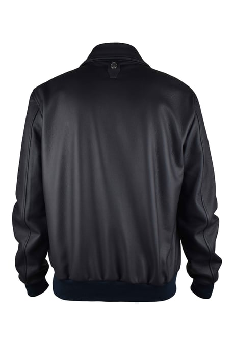 Billionaire Chaqueta de cuero Negro - Image 2