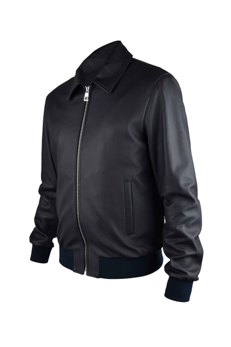 Billionaire Chaqueta de cuero Negro - Image 3