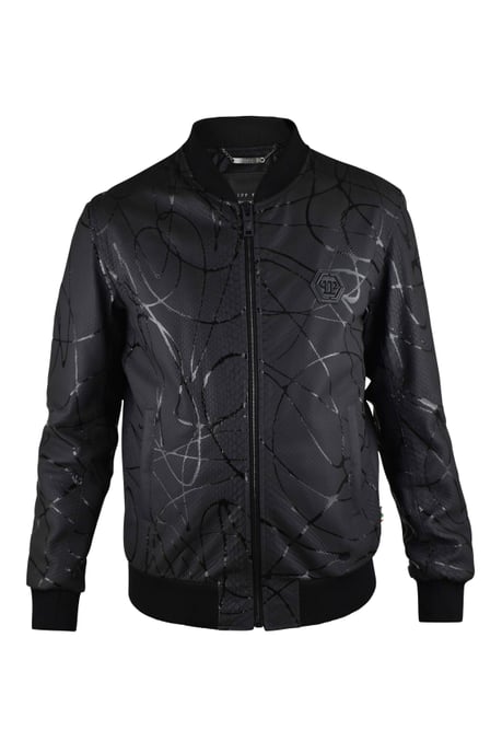 Philipp Plein Chaqueta de cuero Negro - Image 1
