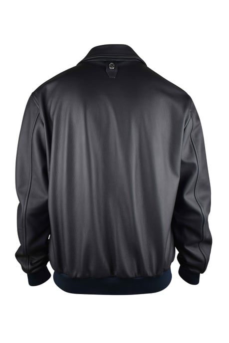 Billionaire Chaqueta de cuero Negro - Image 2
