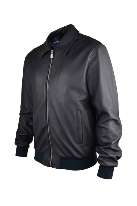 Billionaire Chaqueta de cuero Negro - Image 3