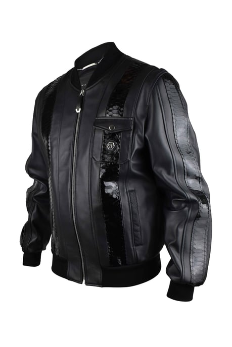 Philipp Plein Chaqueta de cuero Negro - Image 4