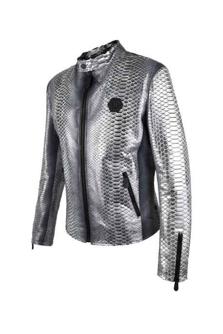 Philipp Plein Chaqueta de cuero Plateado - Image 4