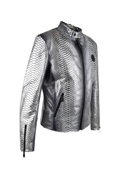 Philipp Plein Chaqueta de cuero Plateado - Image 5