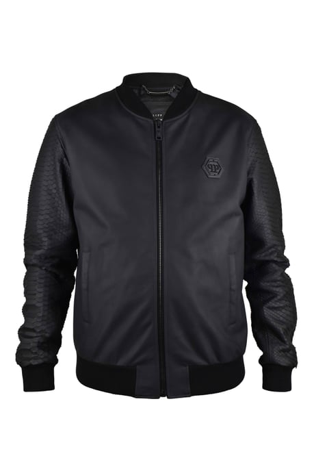 Philipp Plein Chaqueta de cuero Negro - Image 1