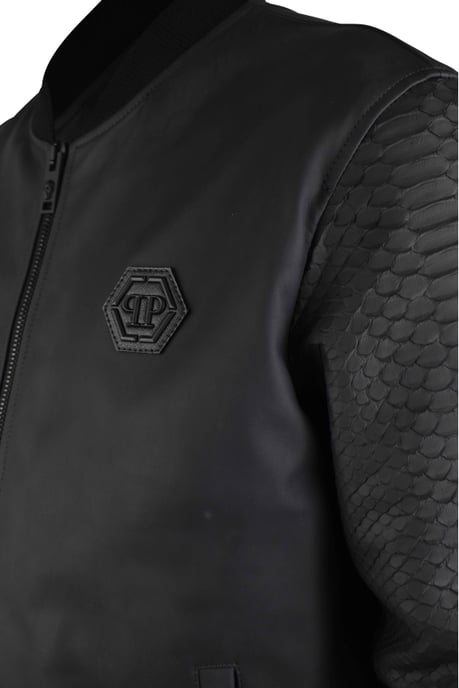 Philipp Plein Chaqueta de cuero Negro - Image 3