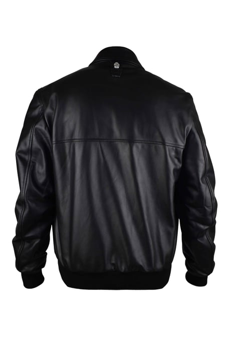 Billionaire Chaqueta de cuero Negro - Image 2