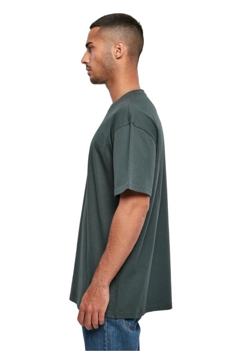Camiseta extragrande pesada - Verde botella - Image 3