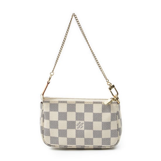 Louis Vuitton Mini Pochette Accessoires en marfil Lienzo recubierto - Image 1