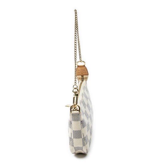 Louis Vuitton Mini Pochette Accessoires en marfil Lienzo recubierto - Image 3