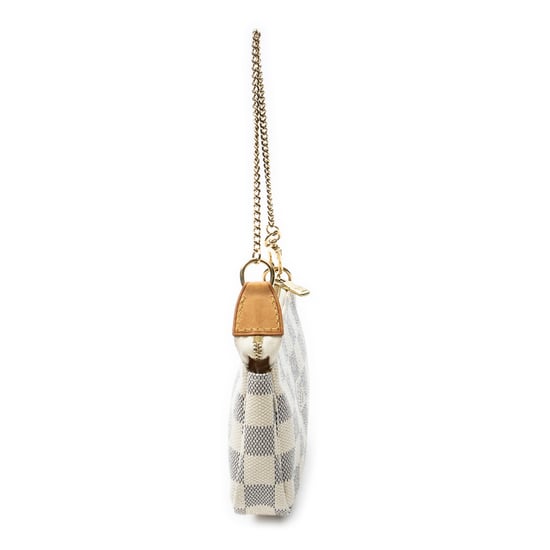 Louis Vuitton Mini Pochette Accessoires en marfil Lienzo recubierto - Image 4