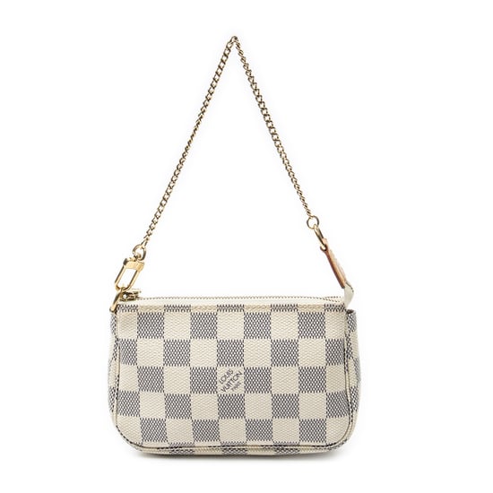 Louis Vuitton Mini Pochette Accessoires en marfil Lienzo recubierto - Image 5
