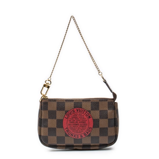 Louis Vuitton Mini Pochette Accessoires en Brown Lienzo recubierto - Image 1