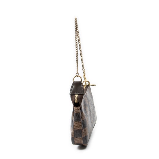 Louis Vuitton Mini Pochette Accessoires en Brown Lienzo recubierto - Image 3