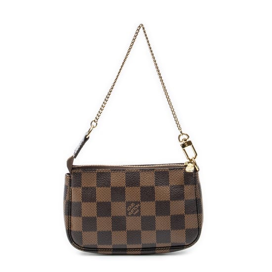 Louis Vuitton Mini Pochette Accessoires en Brown Lienzo recubierto - Image 5