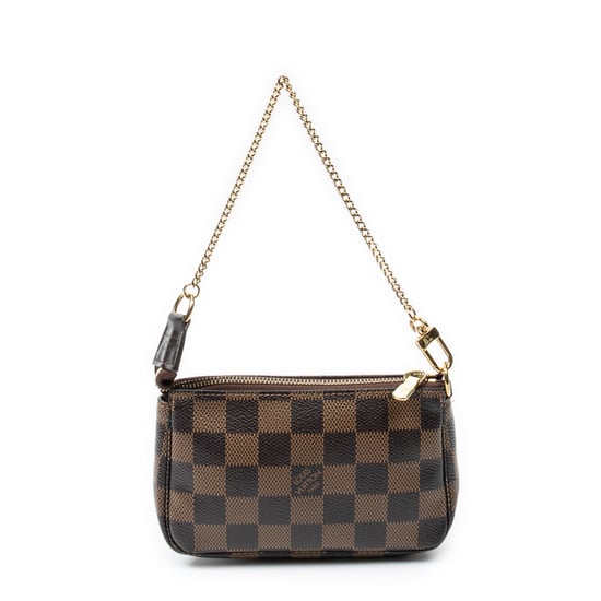 Louis Vuitton Mini Pochette Accessoires en Brown Lienzo recubierto - Image 1