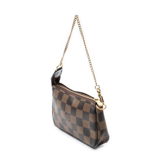 Louis Vuitton Mini Pochette Accessoires en Brown Lienzo recubierto - Image 2