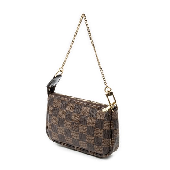 Louis Vuitton Mini Pochette Accessoires en Brown Lienzo recubierto - Image 2
