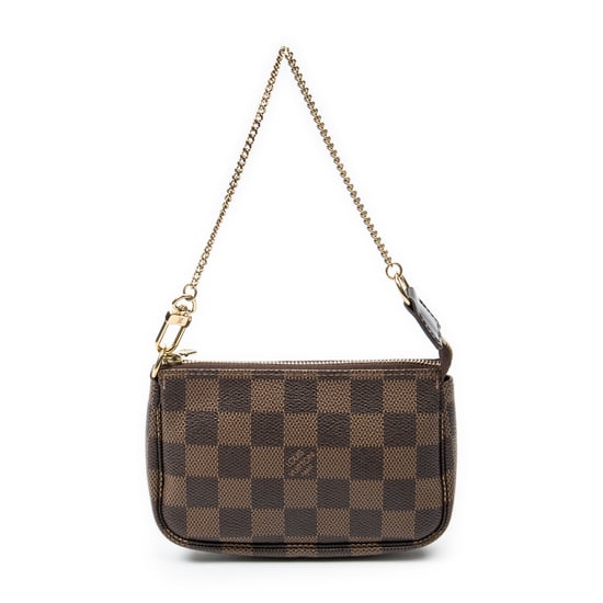Louis Vuitton Mini Pochette Accessoires en Brown Lienzo recubierto - Image 5