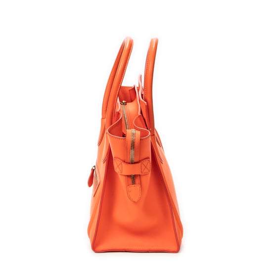 Celine Mini Luggage en naranja Cuero de ternero - Image 2
