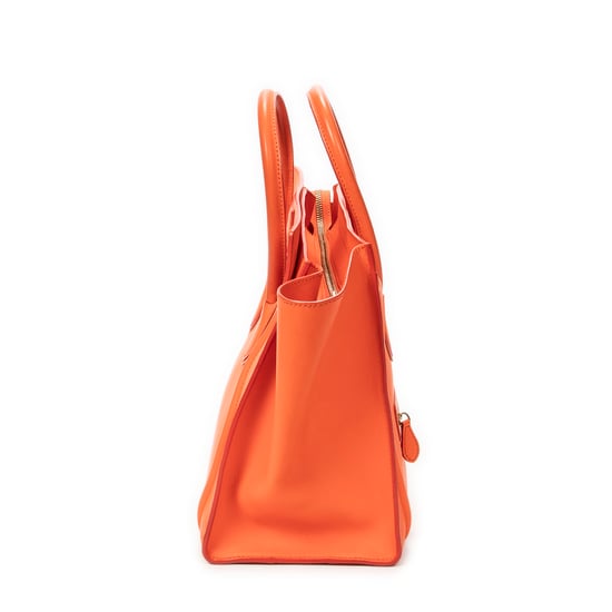 Celine Mini Luggage en naranja Cuero de ternero - Image 3