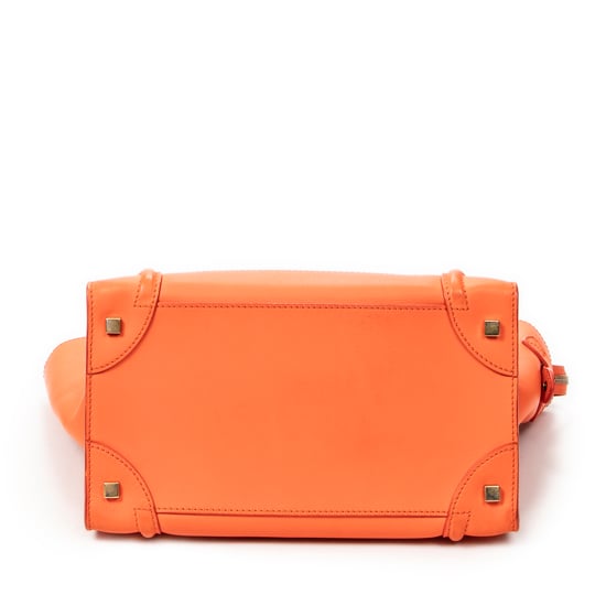Celine Mini Luggage en naranja Cuero de ternero - Image 5