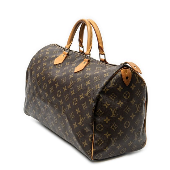 Louis Vuitton Speedy 40 en marrón Lienzo recubierto - Image 2