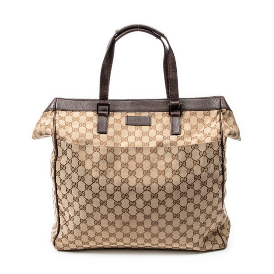 Gucci Front Pocket Shopping Tote en marrón Lienzo - Image 1