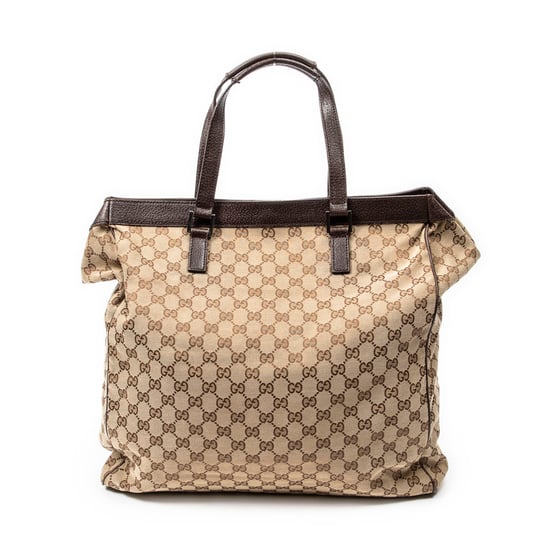 Gucci Front Pocket Shopping Tote en marrón Lienzo - Image 5