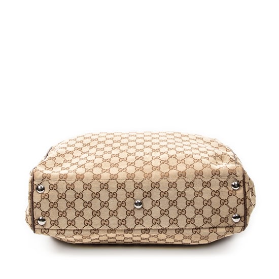 Gucci Front Pocket Shopping Tote en marrón Lienzo - Image 6