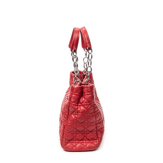 Dior Soft Shopping Tote en Red Cuero de ternero - Image 3