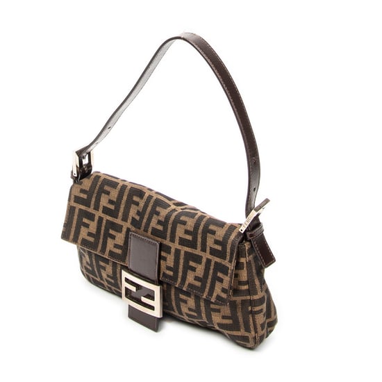 Fendi Baguette en marrón Lienzo - Image 2
