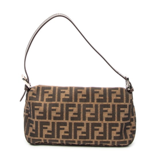 Fendi Baguette en marrón Lienzo - Image 5