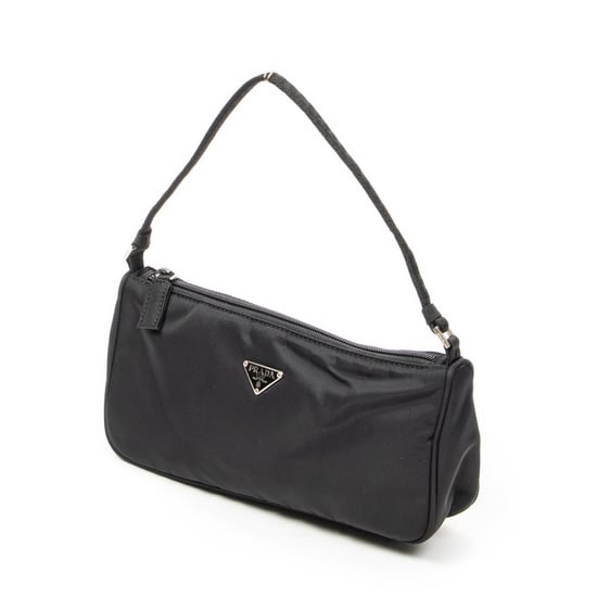 Prada Vintage Rectangular Pochette  en  negro Lienzo - Image 2