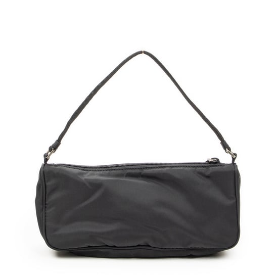 Prada Vintage Rectangular Pochette  en  negro Lienzo - Image 5