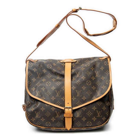 Louis Vuitton Saumur GM en marrón Lienzo recubierto - Image 1