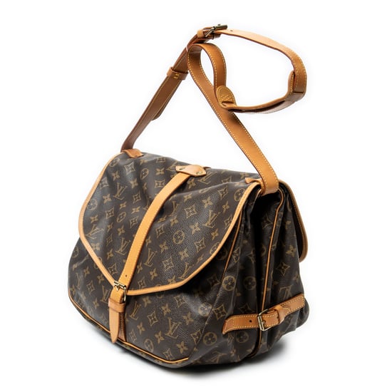 Louis Vuitton Saumur GM en marrón Lienzo recubierto - Image 2