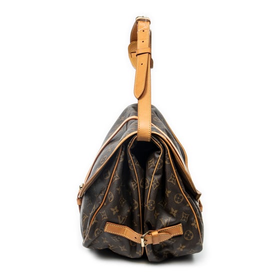 Louis Vuitton Saumur GM en marrón Lienzo recubierto - Image 4