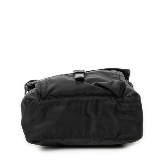 Prada Small Flap Messenger en negro Lienzo - Image 6