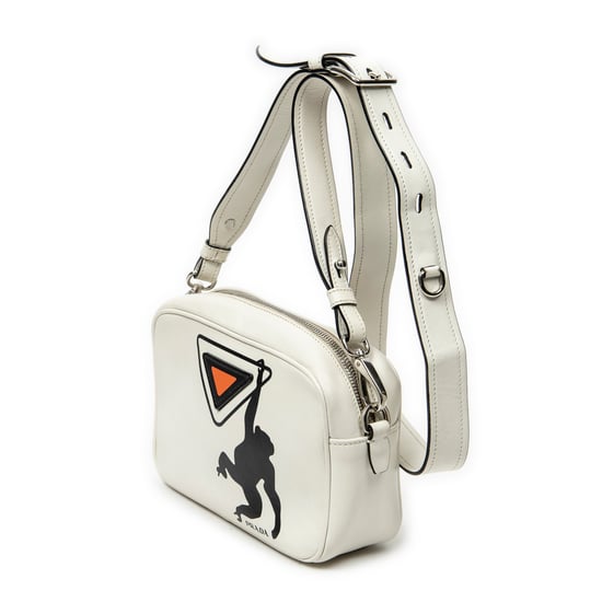Prada Monkey Print Camera Bag en marfil Cuero de ternero - Image 2