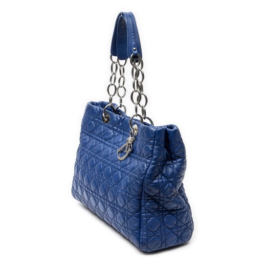 Dior Soft Shopping Tote en Blue Cuero de ternero - Image 2