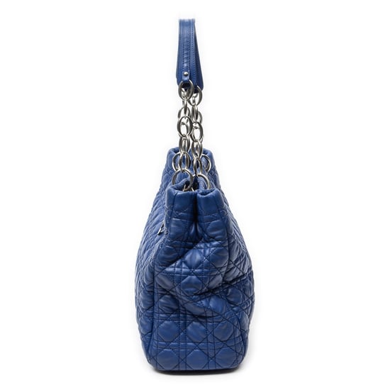 Dior Soft Shopping Tote en Blue Cuero de ternero - Image 3