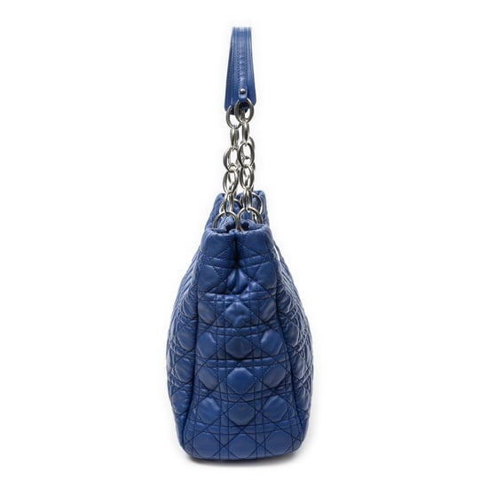 Dior Soft Shopping Tote en Blue Cuero de ternero - Image 4