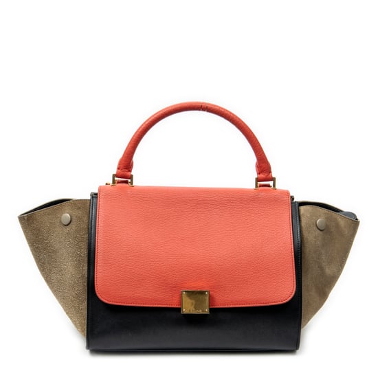 Celine Small Tricolor Trapeze en Red Cuero de ternero - Image 1