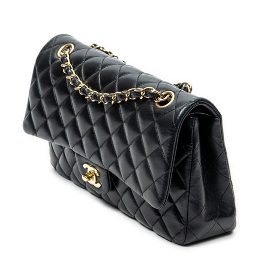 Chanel Classic Double Flap 26 en negro Cuero de ternero - Image 2